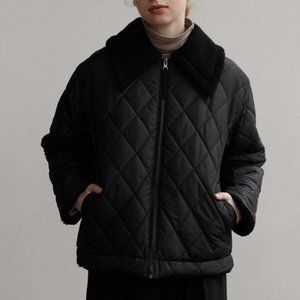 Reversible Black Puffer/Sherpa Jacket SIZE S